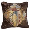 Ruidoso Square Pillow W/Scalloped Corners - Multi/Brown