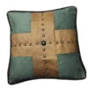 Las Cruces Studded Cross Throw Pillow